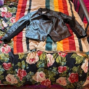 BB Dakota Black Leather Jacket Classic Motorcycle Style